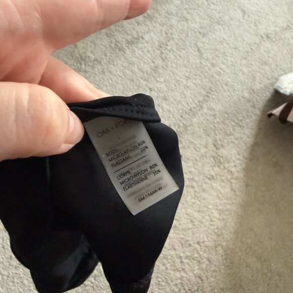 Oak + Fort Bustier Bikini Top and Bottoms with Side Ties - Picture 4 of 8